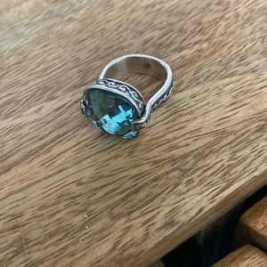 Brighton Blue Stone Silver Ring